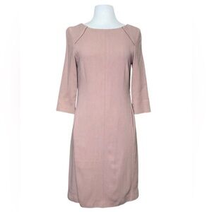 HOBBS London Wool Blend Blush Shift Style Dress